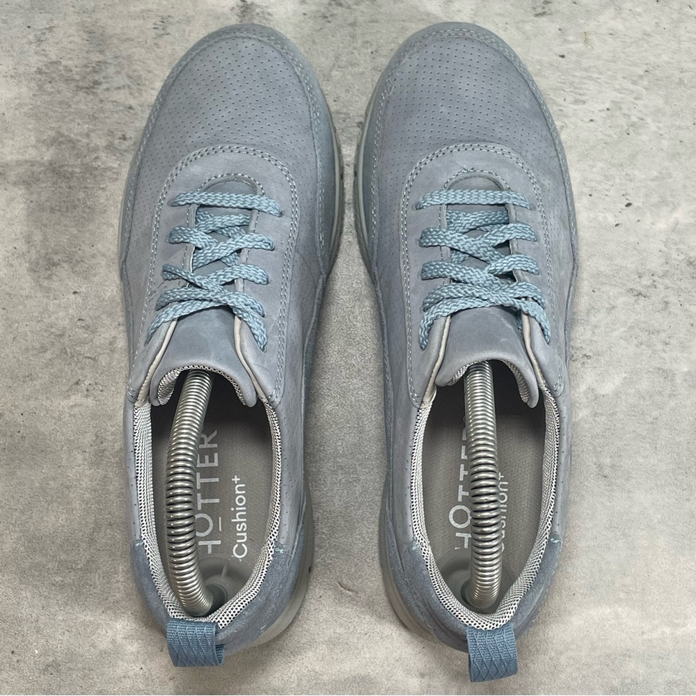 NEW Hotter Gravity II Trainers Shoes Cushioned‎ Leather Blue Womens UK 4.5 US - Picture 4 of 8